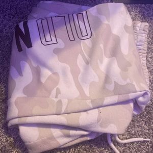 Old navy sweatpants/joggers. Size medium, & tan camouflage